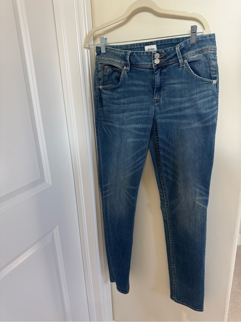 Hudson Jeans Size 30 Slim Fit Y2K Flap Pocket Stretch Denim